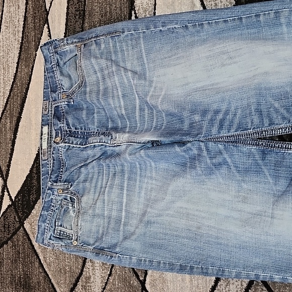 BKE SETH EMBROIDERED BOOT-LEG DENIM JEAN SIZE 42 - Picture 5 of 15